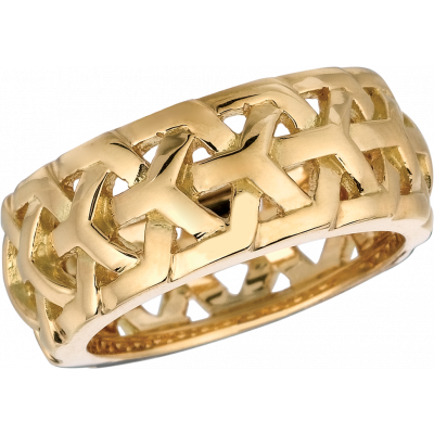 18kt Yellow Gold Y Knot Ring