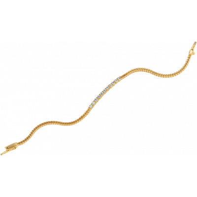 18kt Yellow Gold Gemlok 11 Diamond Bracelet