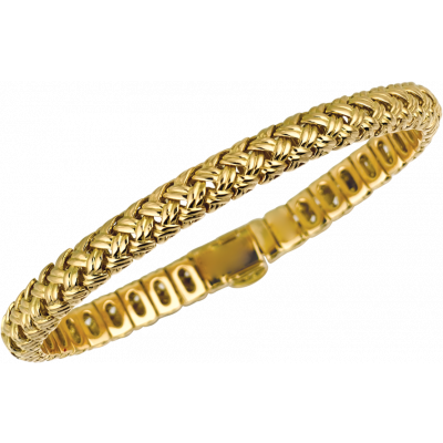 18kt Yellow Gold Vannerie Flexible Bracelet