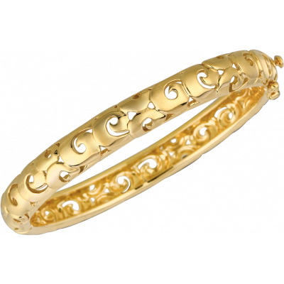 18kt Yellow Gold Arabesque Bangle