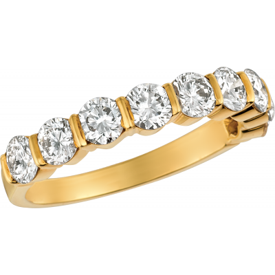18kt Yellow Gold Gemlok 9 Stone Ring
