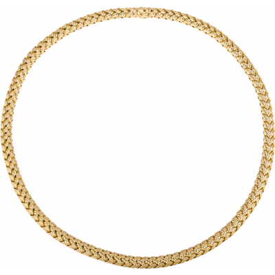 18kt Yellow Gold Vannerie Necklace