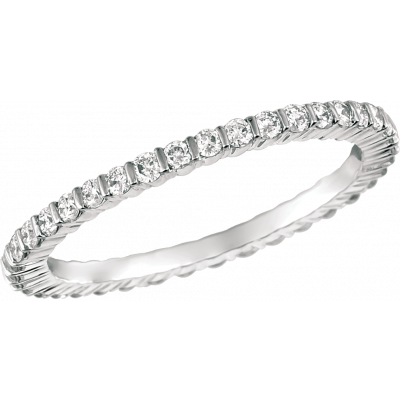 18kt White Gold Minilok Diamond Eternity Ring