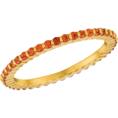 18kt Yellow Gold Poppy Topaz Minilok Eternity Ring