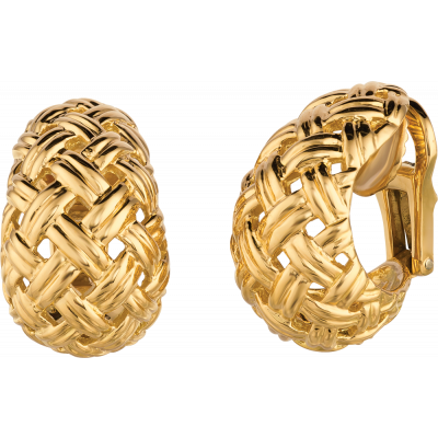 18kt Yellow Gold Vannerie Earrings