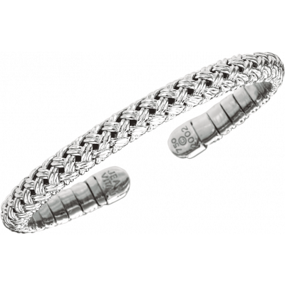 18kt White Gold Vannerie Spring Bracelet