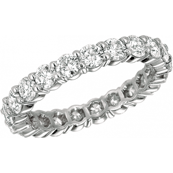 Platinum Shared Prong Eternity Ring