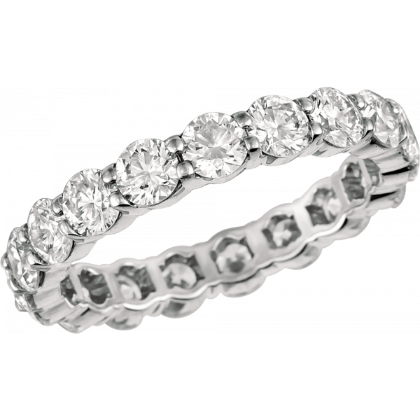 Platinum Shared Prong Eternity Ring