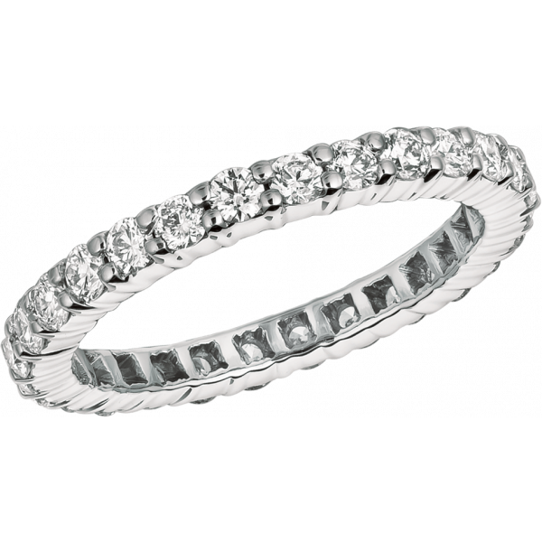 Platinum Shared Prong Eternity Ring
