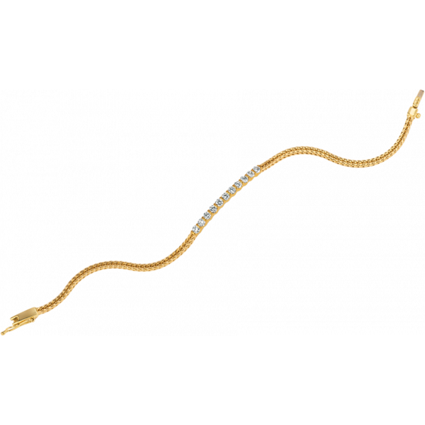 18kt Yellow Gold Gemlok 11 Diamond Bracelet