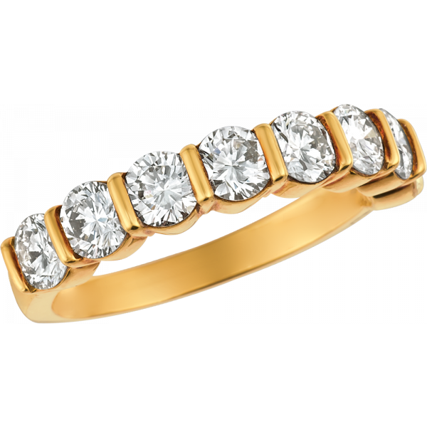 18kt Yellow Gold Gemlok 8 Stone Ring