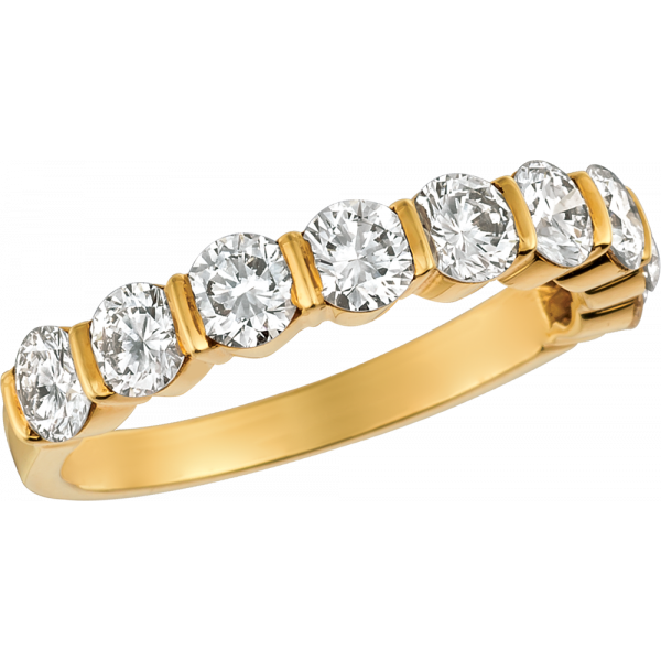 18kt Yellow Gold Gemlok 9 Stone Ring