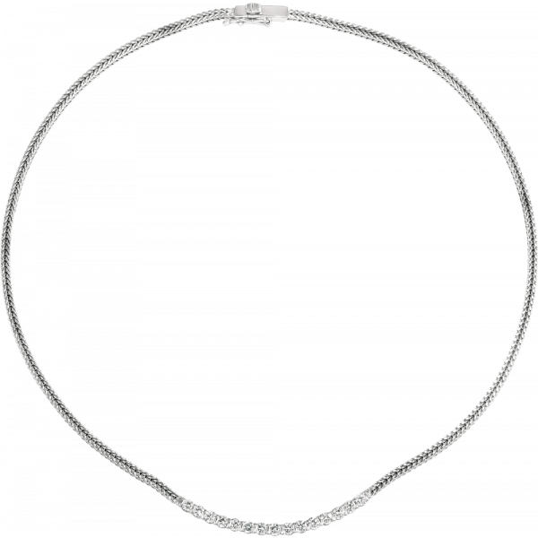 18kt White Gold Gemlok 15 Diamond Necklace
