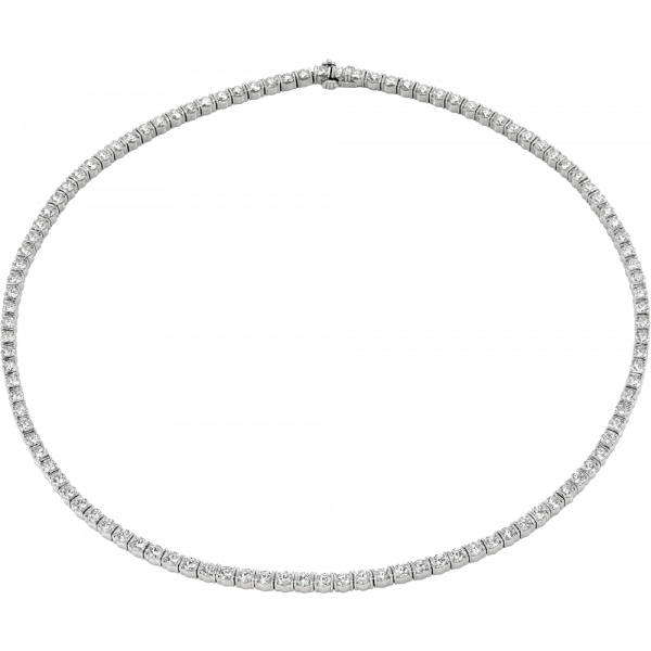 Platinum Gemlok Diamond Riviere Necklace