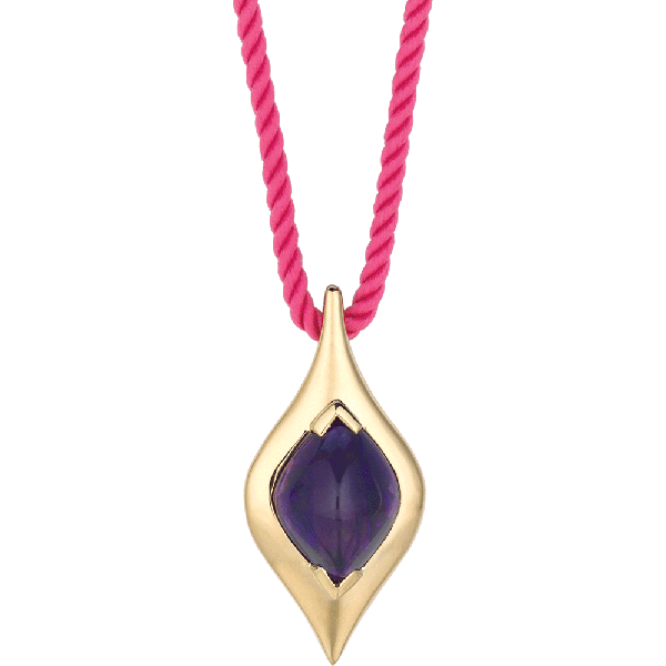 18kt Yellow Gold Unique Amythyst Pendant